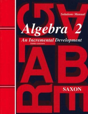Saxon Math Algebra 2 Solutions Manual (G137)