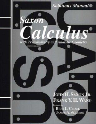 Saxon Calculus Solutions Manual (G139)