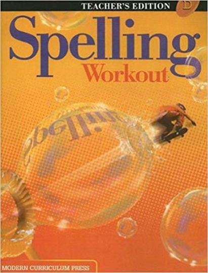 Spelling Workout  D Teacher's Guide (C604)