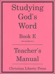 Studying God's Word E Answer Key (K207)