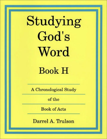 Studying God's Word Book H (K212)