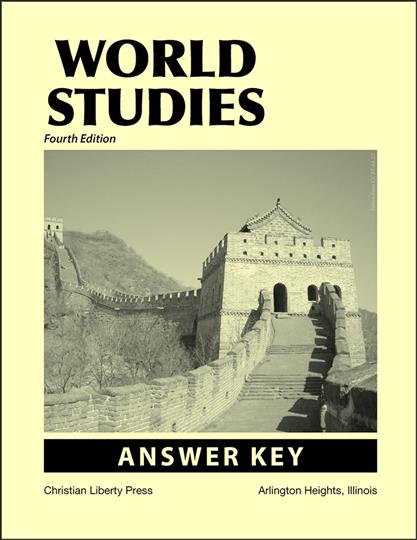 World Studies Answer Key (J718)