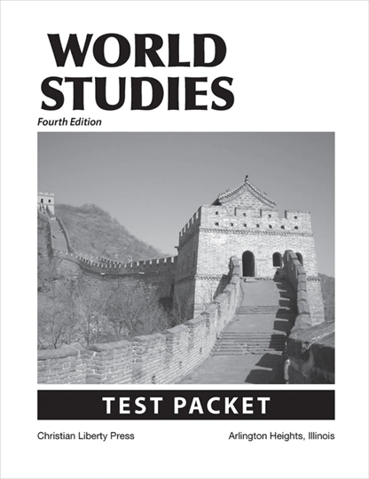 World Study Book World Studies Test Packet (J719) – Heritage Resources