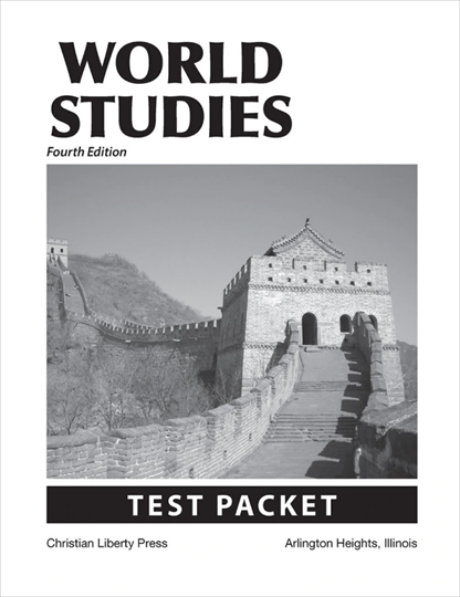 World Studies Test Packet (J719)