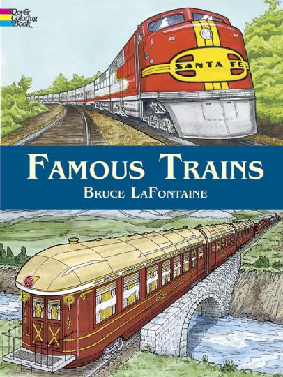 Famous Trains Colouring Book (CB105)