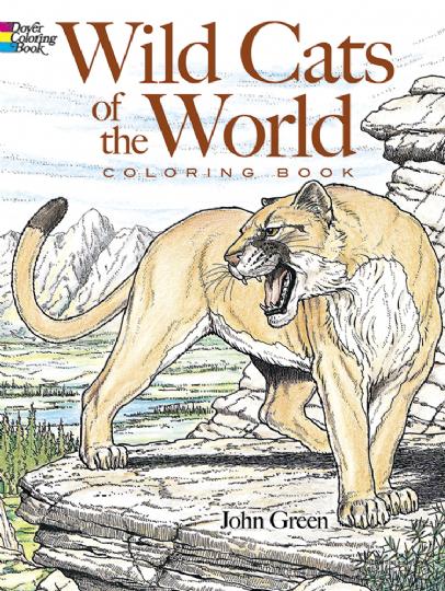 Wild Cats of the World Colouring Book (CB154)