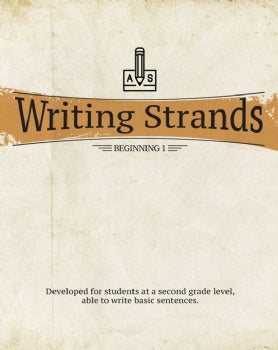 Writing Strand Writing Strands - Beginning 1 – Heritage Resources